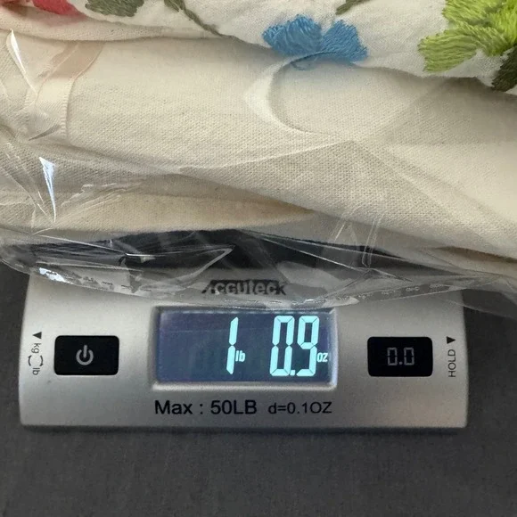 Women Dress S Cream Boho Floral Midi Crochet Handkerchief Hem Festival Cottage - Picture 10 of 10